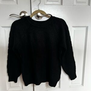 S. Christina Women's Black Crew Neck Sweater - Size Small